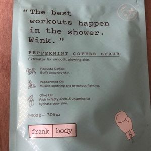 Frank body peppermint coffee scrub